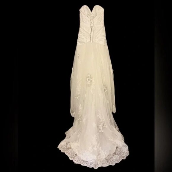 Maggie Sottero Haute Couture Isadora Wedding Dress Gown J1364 Size 10 - Picture 7 of 13